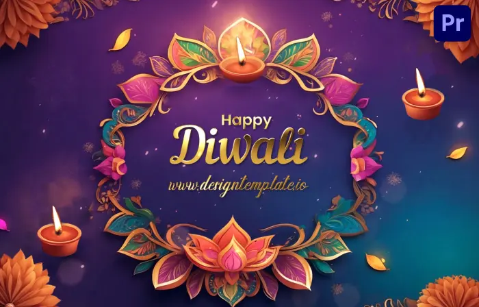 Joyful 3D Happy Diwali Greeting Card Slideshow